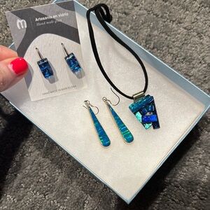Blue Jewelry Set